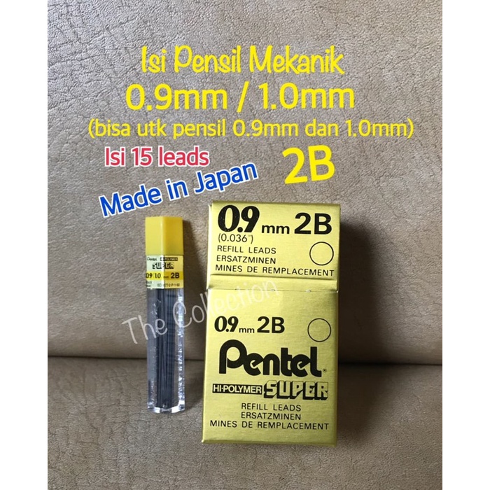 

Hari Ini Atk0619Pt Isi 15 Leads 1.0Mm 0.9Mm 2B Isi Pensil Mekanik Pentel 50-2B Hemat