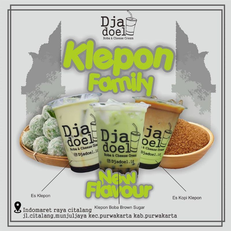 Serbuk Minuman Rasa Klepon Toffin Frappe Repack 15 gram 30 Gram Original kualitas Super