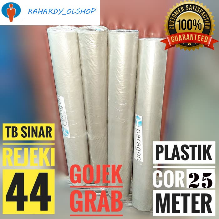 PROMO!!! PLASTIK TEBAL  PLASTIK COR BENING PE LEBAR 2 METER - Meteran plastik kolam lele plastik UV