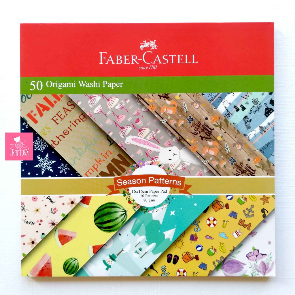 

Faber Castell Origami / Washi Paper / Season Patterns 16x16CM