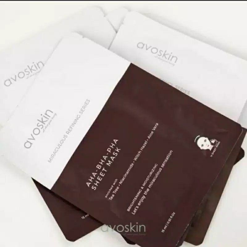 Jual [NEW] AVOSKIN Sheet Mask AHA-BHA-PHA dan RETINOL | Shopee Indonesia