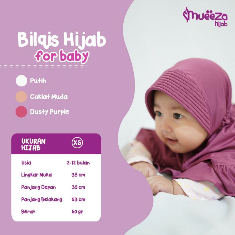 Jilbab Mueeza Hijab - Hijab Bilqis Kids Remaja Dewasa - Kerudung Anak Syari - Premium Spandex Jersey-7