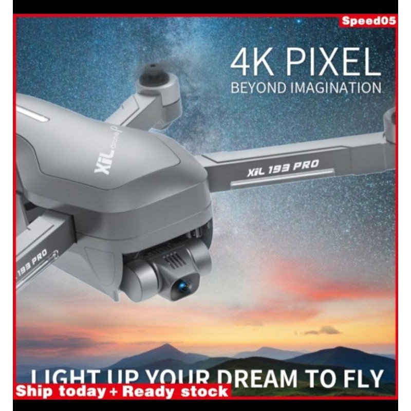 XIL193 Drone Pro True HD 4k Drone Gps 5g WiFi 2 Axis Gimbal Camera Drone