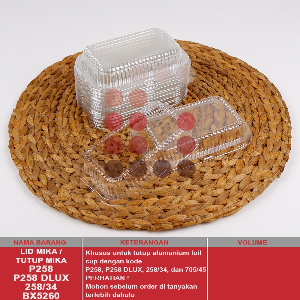 LID MIKA / TUTUP MIKA P258 / 258/34 / OX250 REGULER &amp; EKO( TUTUPNYA SAJA )