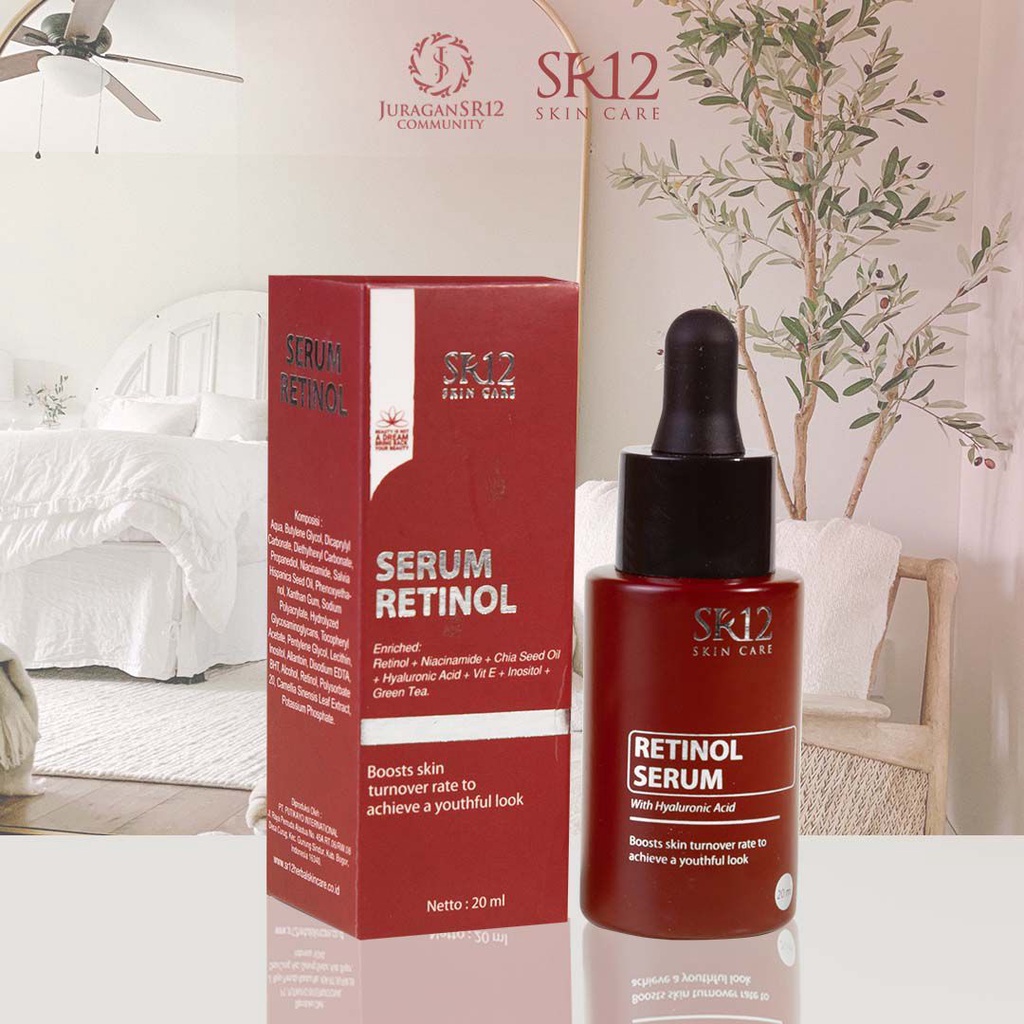 Serum Glowing Serum Wajah Glowing Serum Retinol Penghilang Flek Hitam di Wajah Ampuh BPOM Retinol Serum SR12