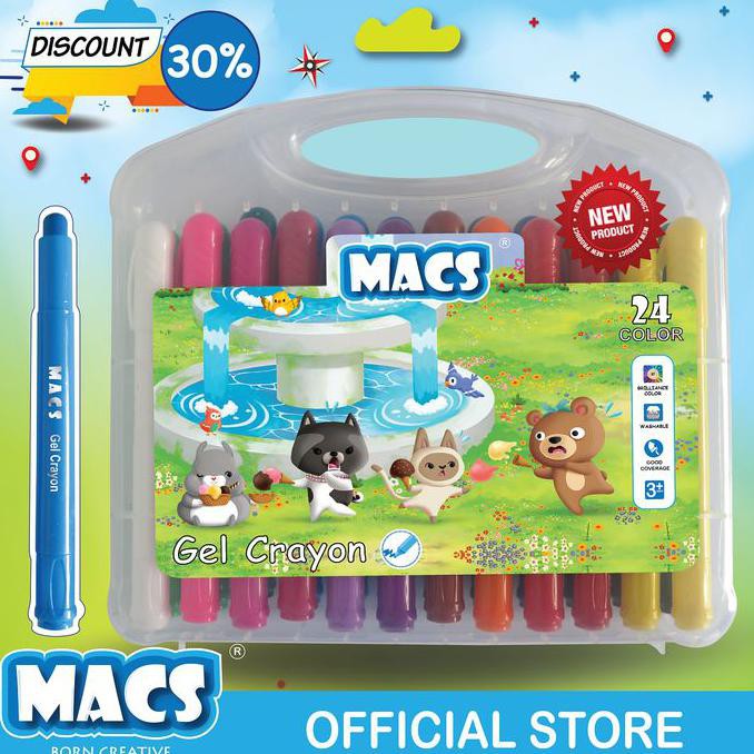 

24 Colors Gel Silky Crayon Warna