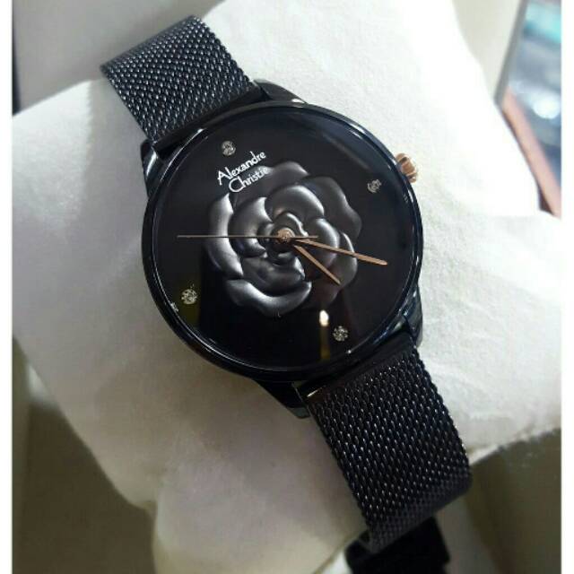 JAM TANGAN WANITA ALEXANDRE CHRISTIE AC 2723 / AC2723 BLACK ORIGINAL ORIGINAL