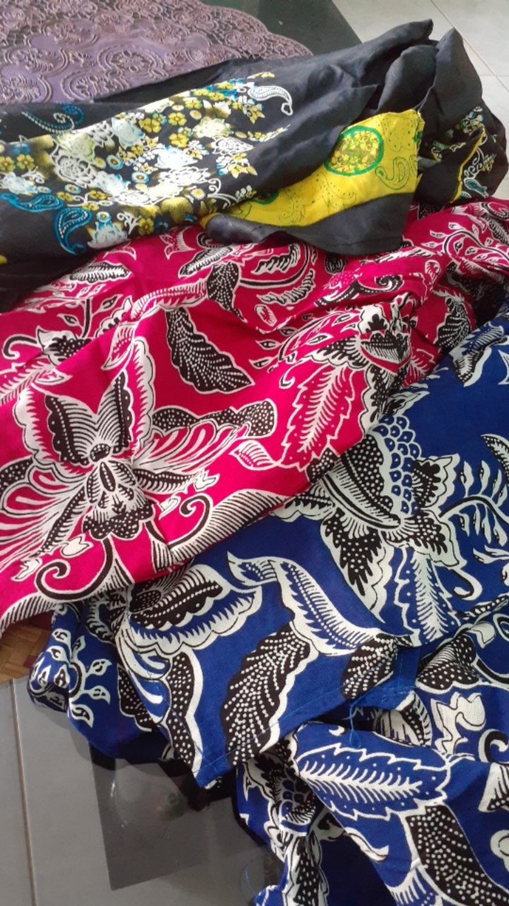 Daster Jumbo Bunga Hitam Batik Pekalongan Busui Daster Terbaru 2020