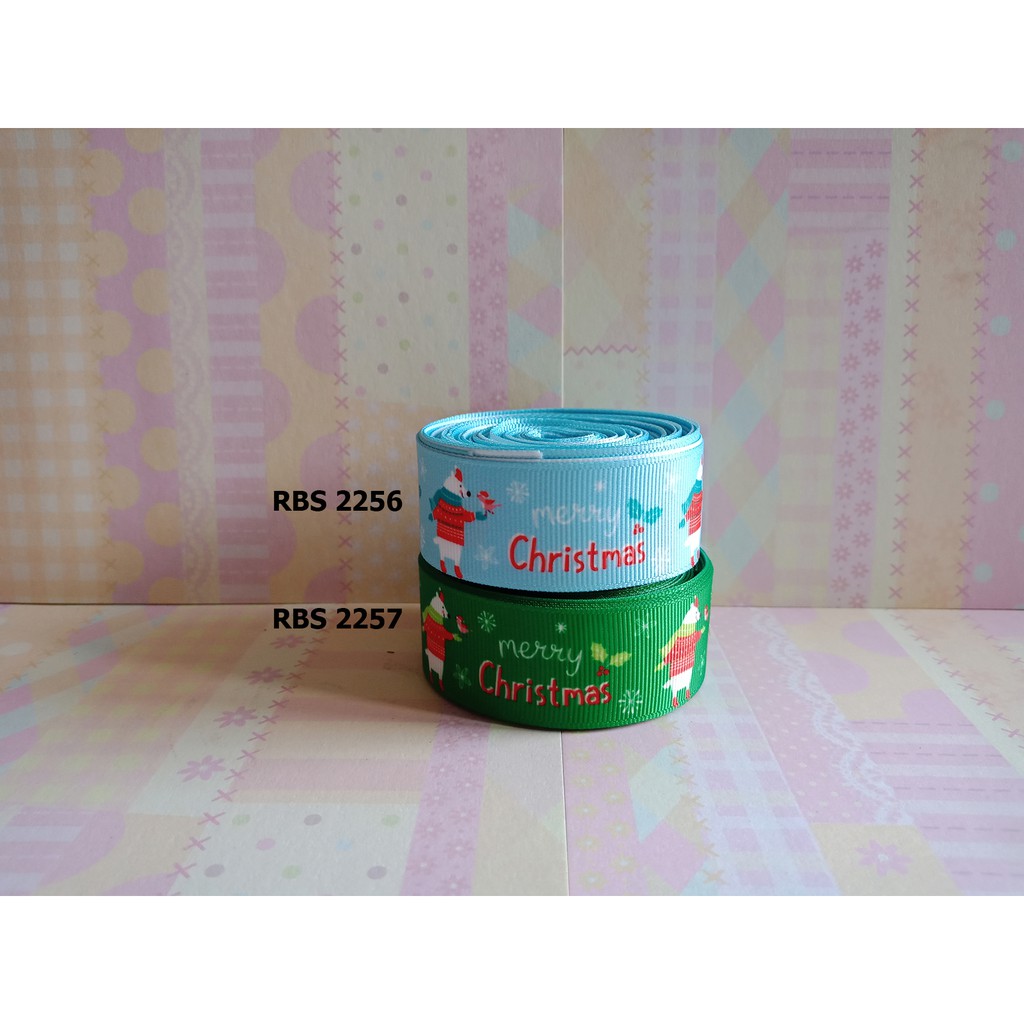 

[10 YARD] PITA GROSGRAIN MOTIF NATAL SALE RBS 2256,2257