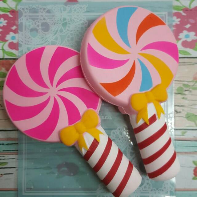 Terlaris Squisi Squishy Permen Lollipop Lucu Mainan Anak Murah