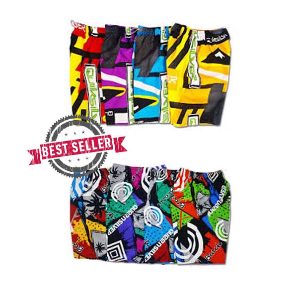 Celana Pendek Santai Celana Pantai Surfing Pria Boxer Motif FullPrint