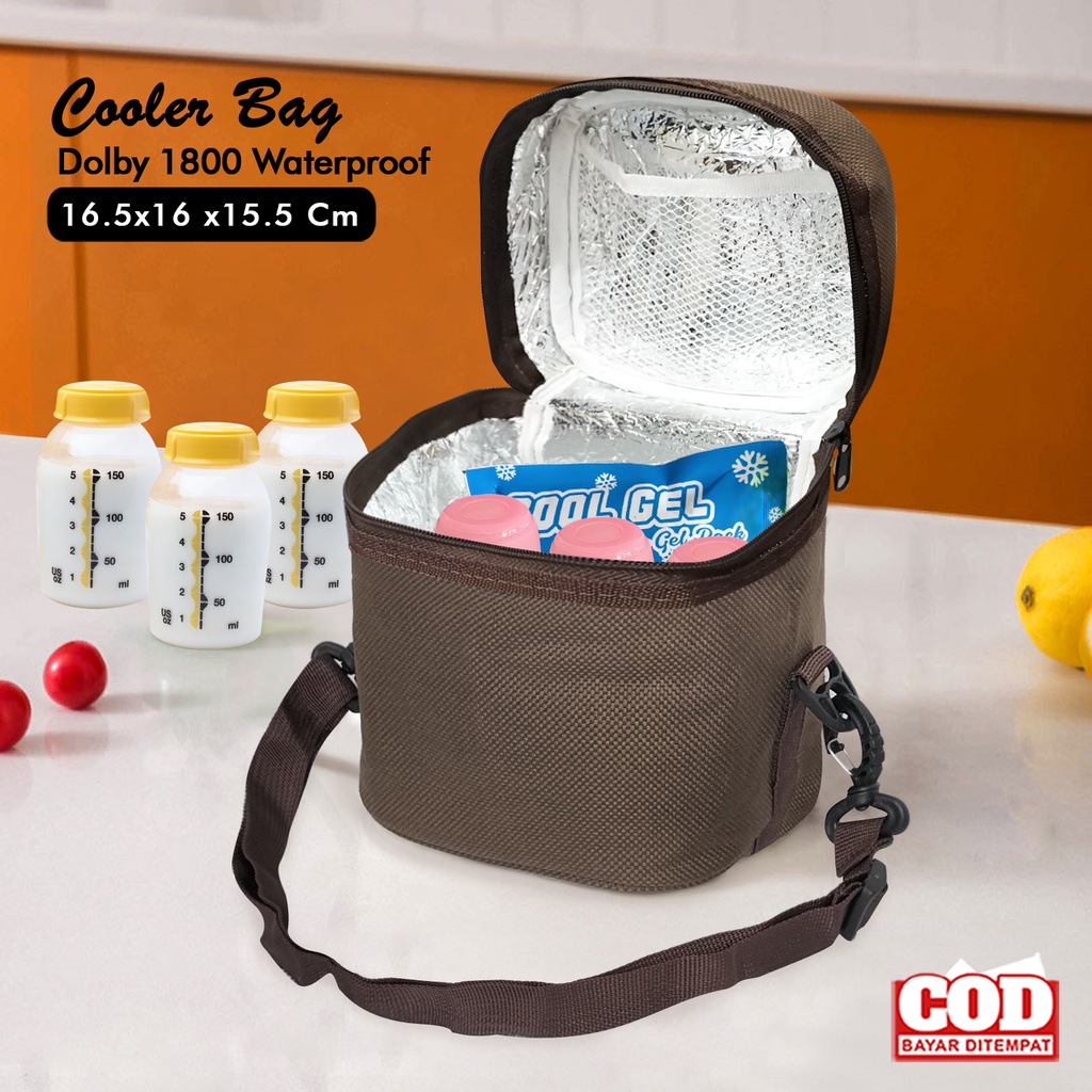 Cooler bag tas pendingin asi waterproof  tas tempat botol asi dan ice gel tas Insulin inner aluminium foil tas penyimpanan asi anti air cooler bag polos tas tempat asi