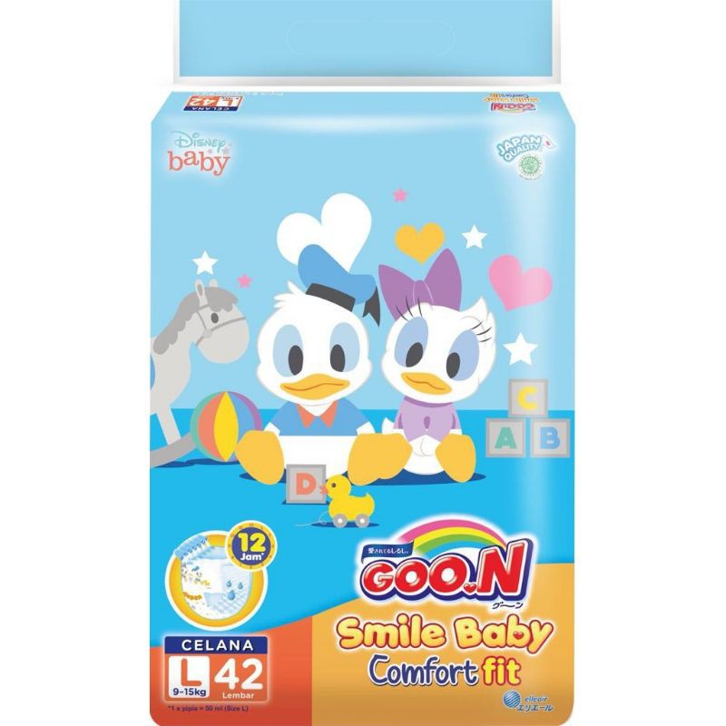 GOON Smile baby pants Diapers Comfort fit M44 L42 XL38 - Popok bayi celana