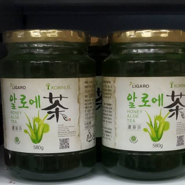 

Ligaro honey aloe tea 580ml jar import