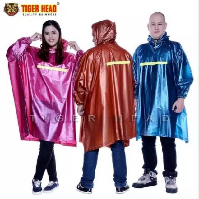 Jas Hujan Poncho Ponco Kelelawar Tebal Lengan Bigtop Tiger Head 68209 / Jas Hujan Lebar Berkualitas