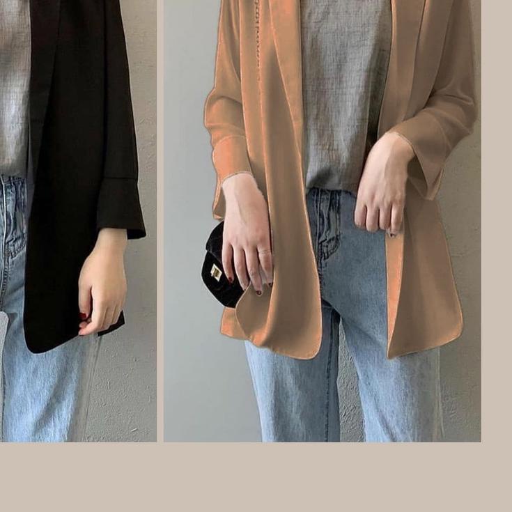 ❊ Oversize blazer wanita casual kekinian / jas wanita oversize blazer / blazer wanita oversized prem