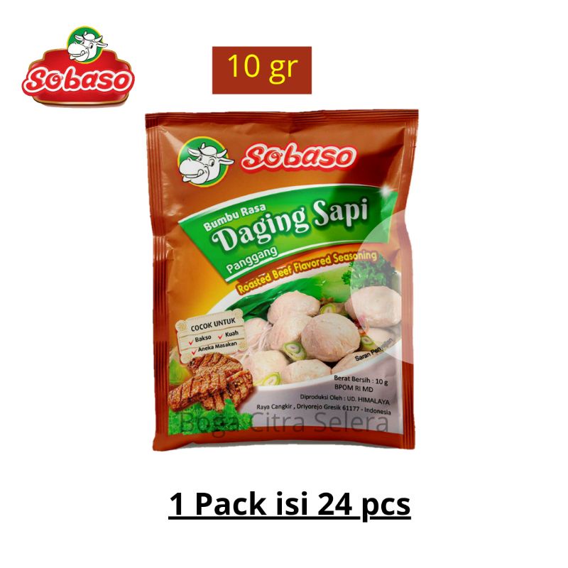 1 Pack Roasted Beef Powder / Sari Daging Sapi panggang SOBASO 10g