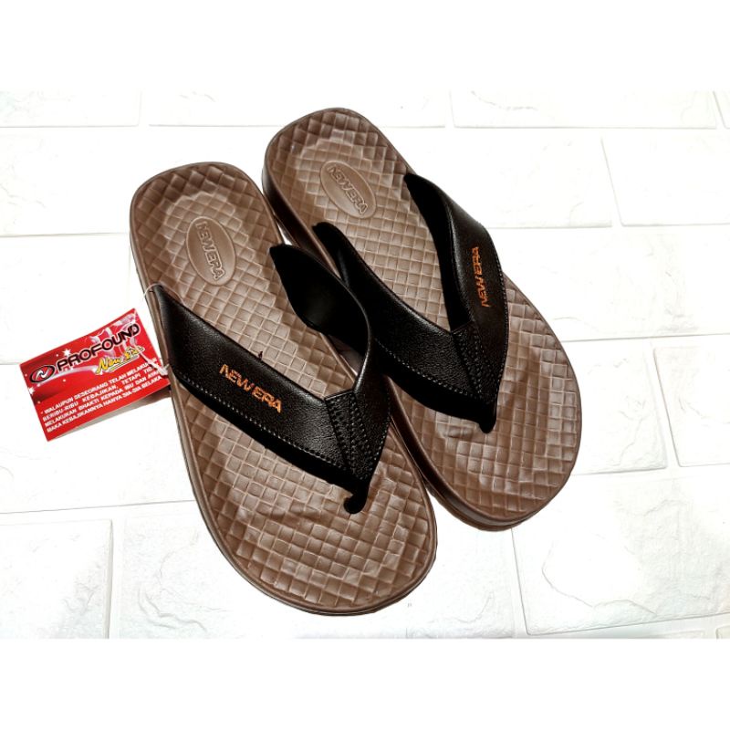 sandal jepit pria new era karet cnc 6006