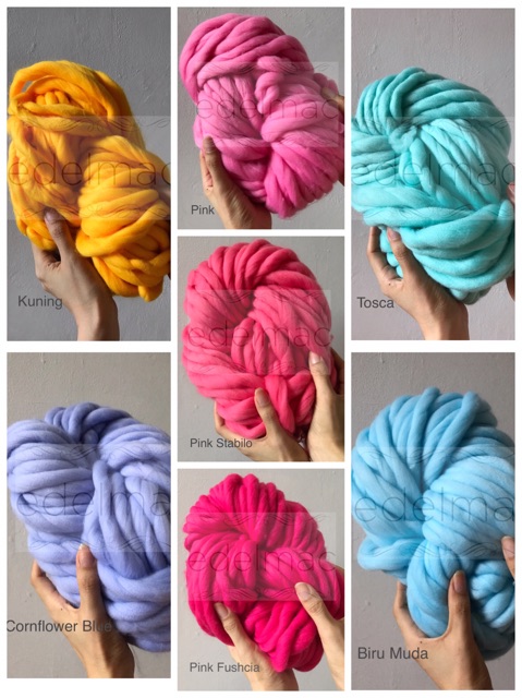 Benang Loopy Wool Yarn Microfiber Part I