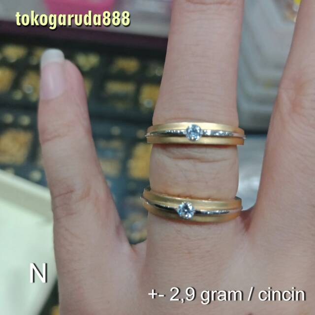 700 Cincin anak dan dewasa emas asli kadar 70% 22 surabaya gold whitegold kuning putih tunangan nikah lamaran UBS