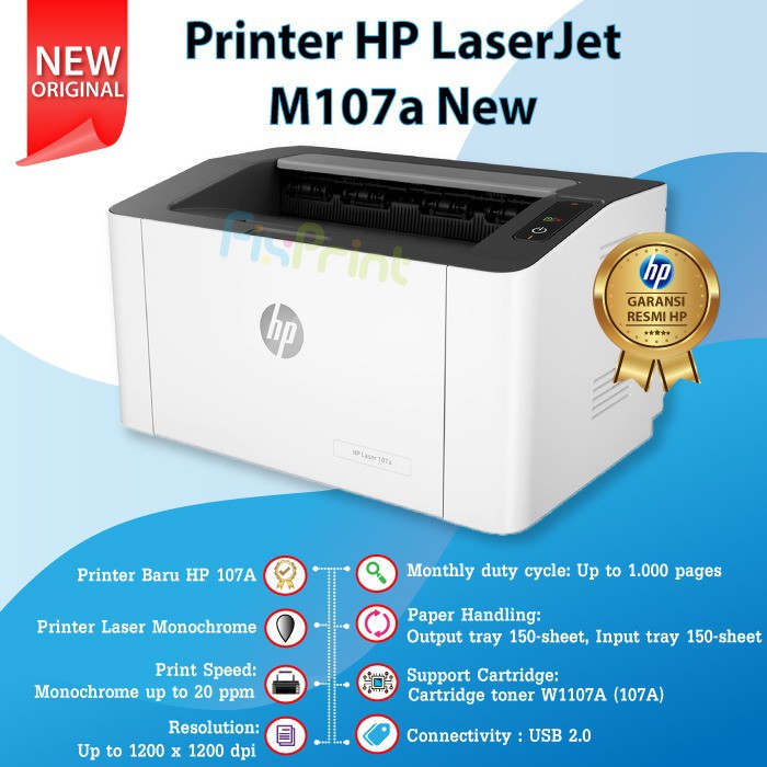 Printer HP LaserJet M107a New