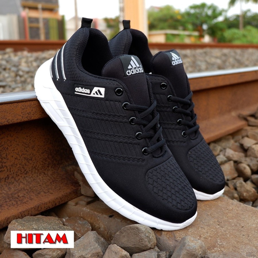 Sepatu Adidas Line Embos Pria Terbaru! Sport Olahraga Running Cowok dan cewek buat jogging dan olahraga bisa cod!!