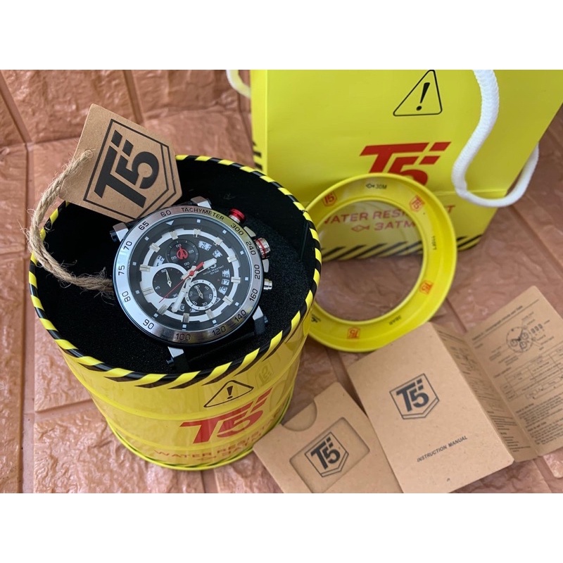 Jam Tangan Pria T5 H3271 Chrono Aktif Original Free box paper bag