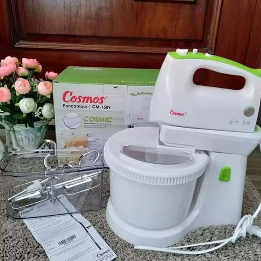 Stand Mixer Cosmos 2 Liter CM-1589 5 Kecepatan Turbo 200 Watt