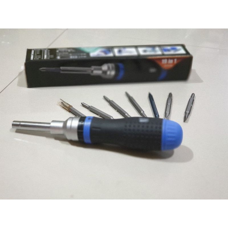 OBENG INTERCHANGEABLE 19 IN 1 TOHO RACHET SCREWDRIVER BIT TOHO 19 IN 1 OBENG RACHET TOHO