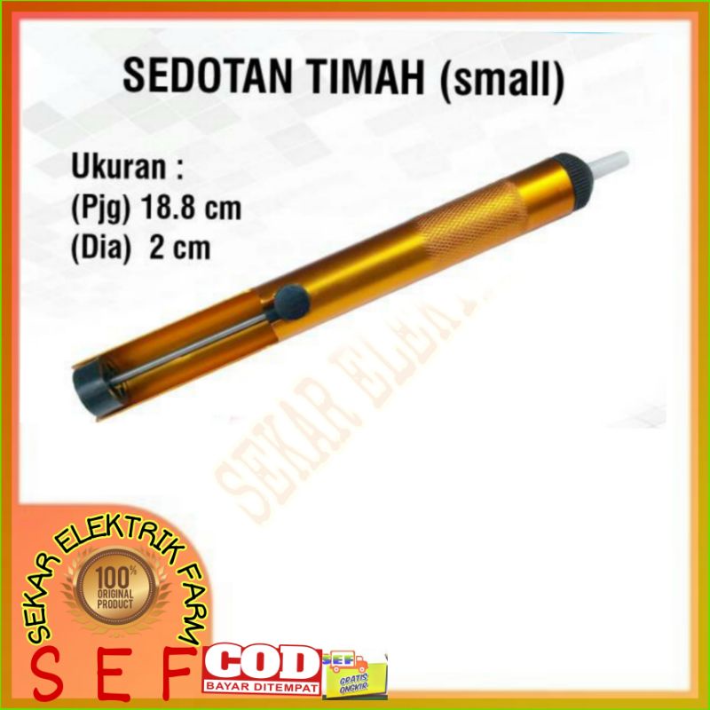 SEDOTAN TIMAH SOLDER Ukuran Kecil 18,8cmx2cm, Warna Kuning