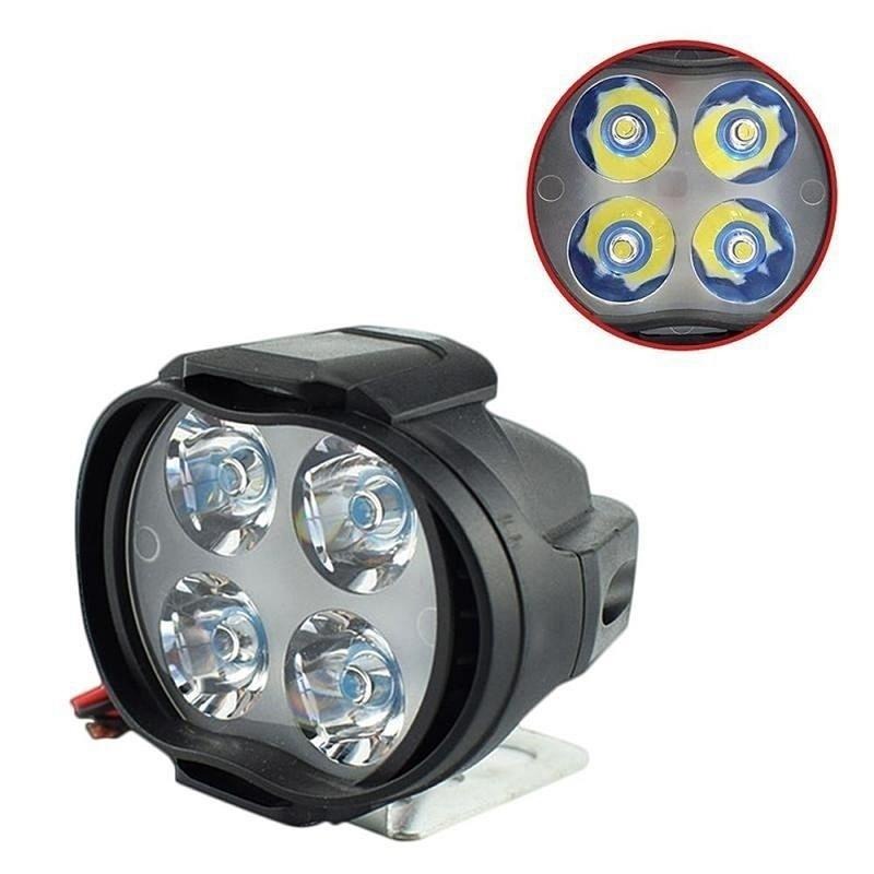 [BISA COD] Lampu Tembak Sorot LED Spion Motor Work Light Cree 6 Mata 10 Watt 12V