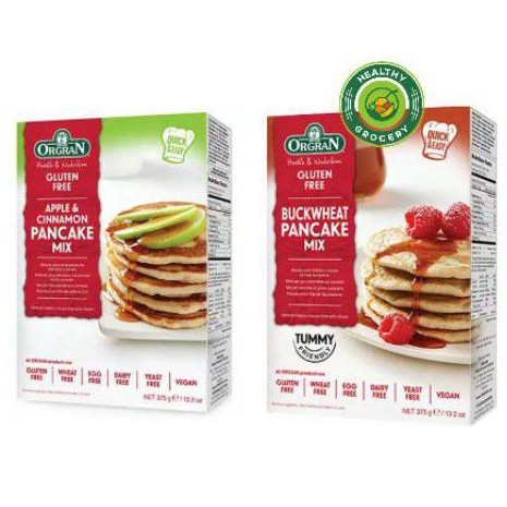 

Orgran Apple & Cinnamon / Buckwheat Pancake Mix Tepung Kue Pancake 375gr