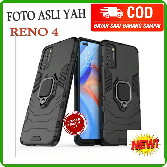 Case Oppo Reno 4 Iron Armor + Ring Case Iron Armor Hard case Oppo Reno 4