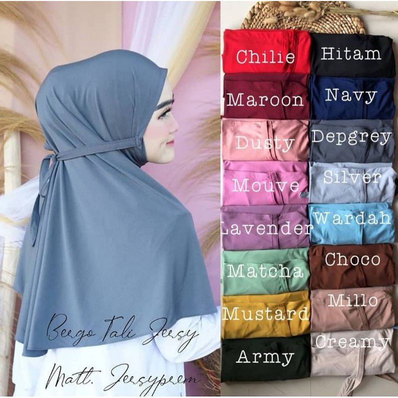 BERGO MARYAM JERSEY HIJAB MARYAM KERUDUNG MARYAM BERGO HIJAB KHIMAR MARYAM