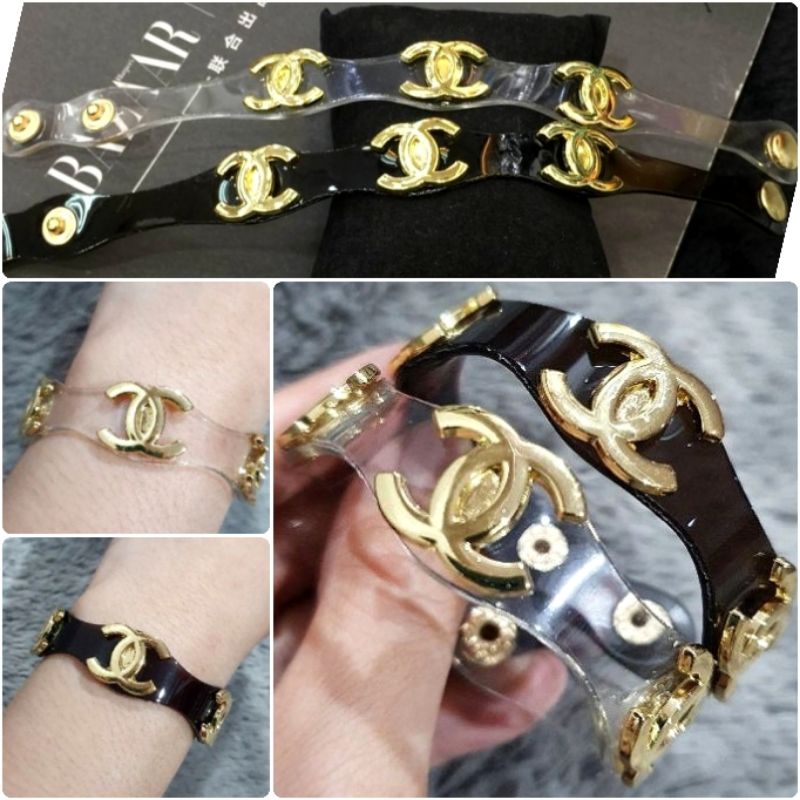 Gelang ch bahan jelly gelang tangan wanita branded import 0192