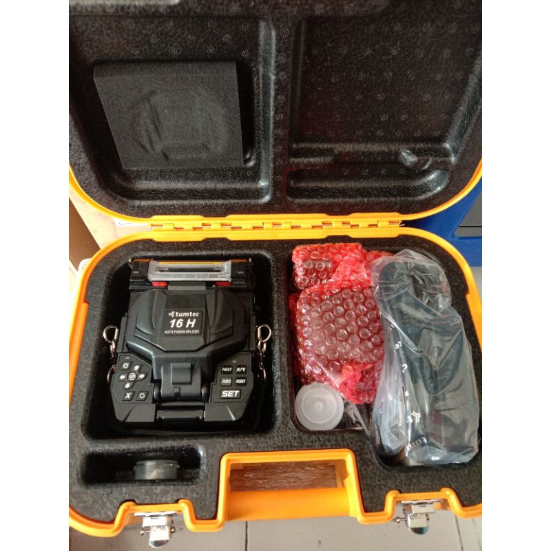 Splicer Tumtec 16H+OTDR smart mini lengkap bonus tangga 4,4M