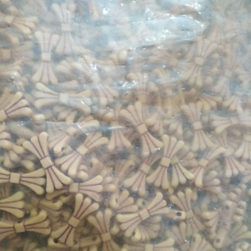 Manik etnik /mote motif seperti kayu 50 gr