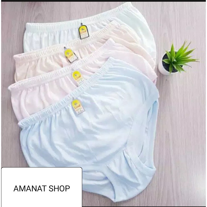 12PCS/LUSIN CELANA DALAM FAYLIN WANITA DEWASA  BAHAN  KAOS L XL XXL XXXL