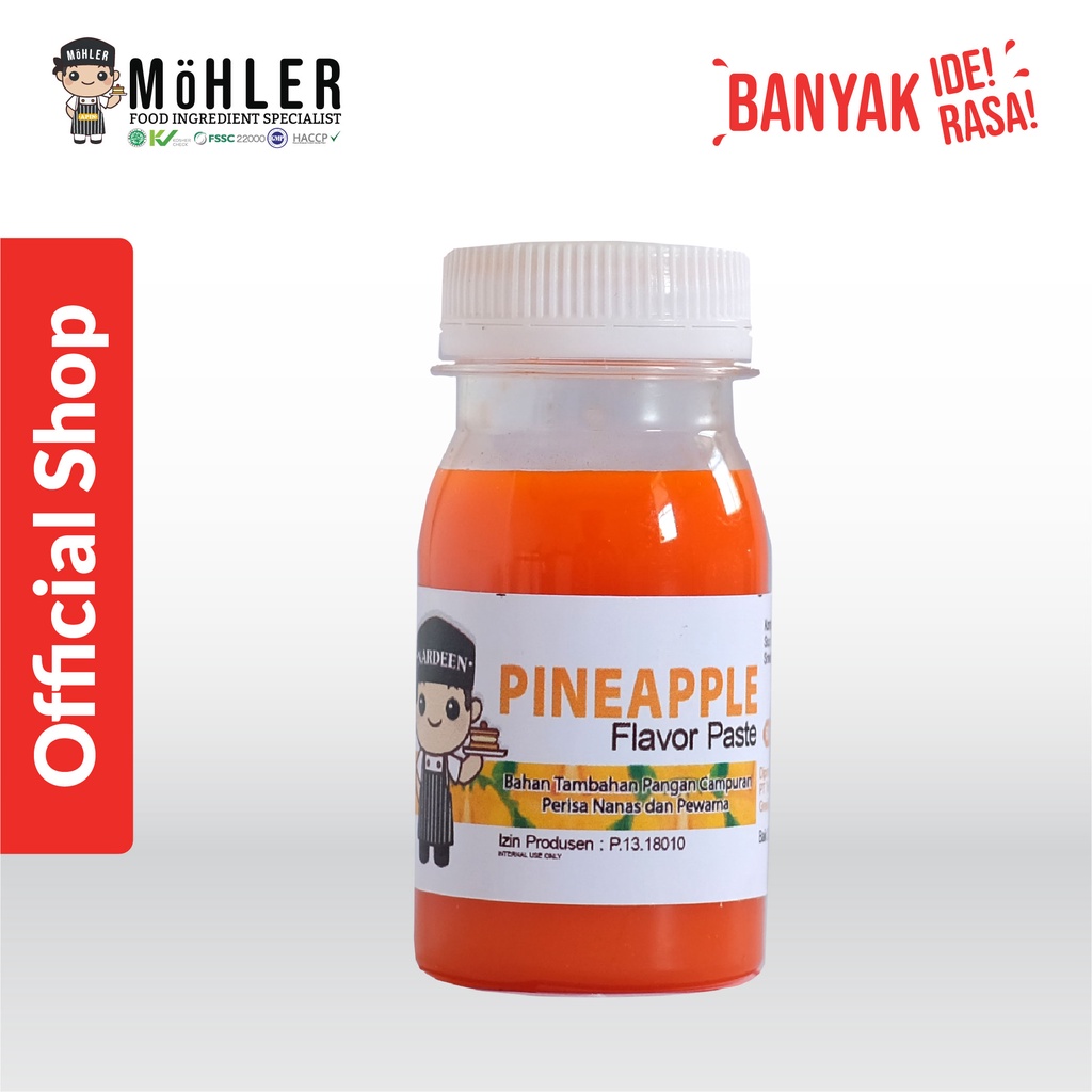 MOHLER Pasta perisa pewarna NANAS / PINEAPPLE (KLIK KOMBO HEMAT BELI 1 GRATIS 1)