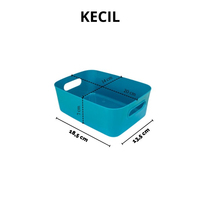 

MURAH RSM Storage Box organizer kotak penyimpanan serbaguna Keranjang - HIJAU K