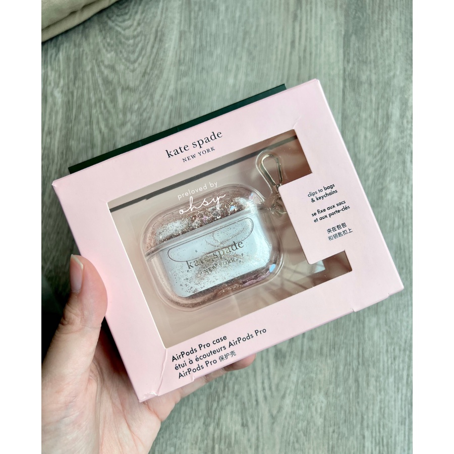 Preloved Kate Spade Glitter Airpods Case Pro