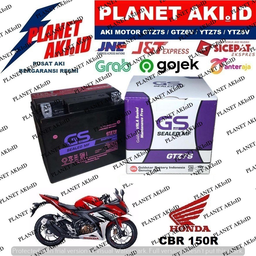 Aki Motor Honda CBR 150R GTZ7S Accu Kering MF