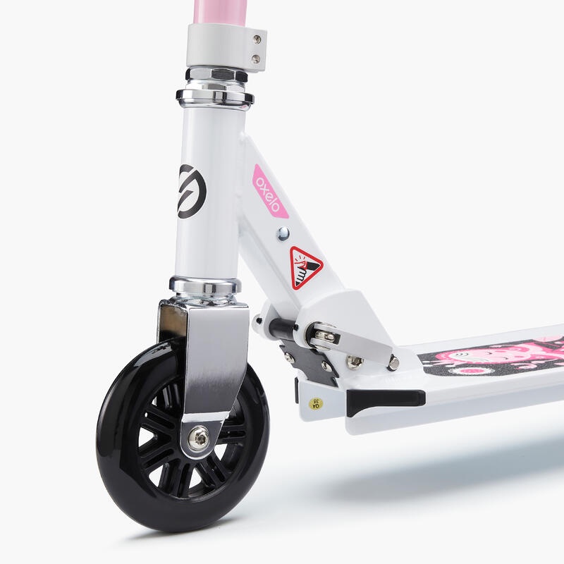 OXELO Mid 1 Scooter Skuter Anak Motif Robot Untuk Usia 6-9 Tahun