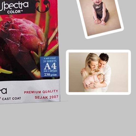 

➩ SPECTRA PROFESSIONAL GLOSSY PHOTO PAPER 230 GRAM A4 KERTAS FOTO ♧
