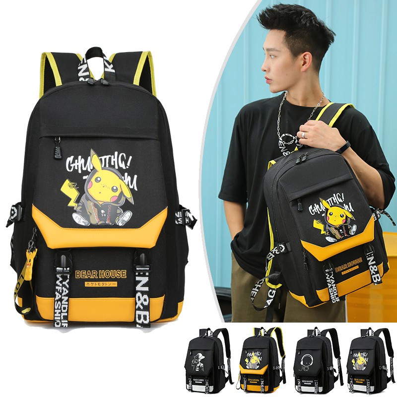 COD Highland Tas Ransel Sekolah Ransel Backpack Sekolah Pikhacu Tas Punggung Tas Laptop TR603