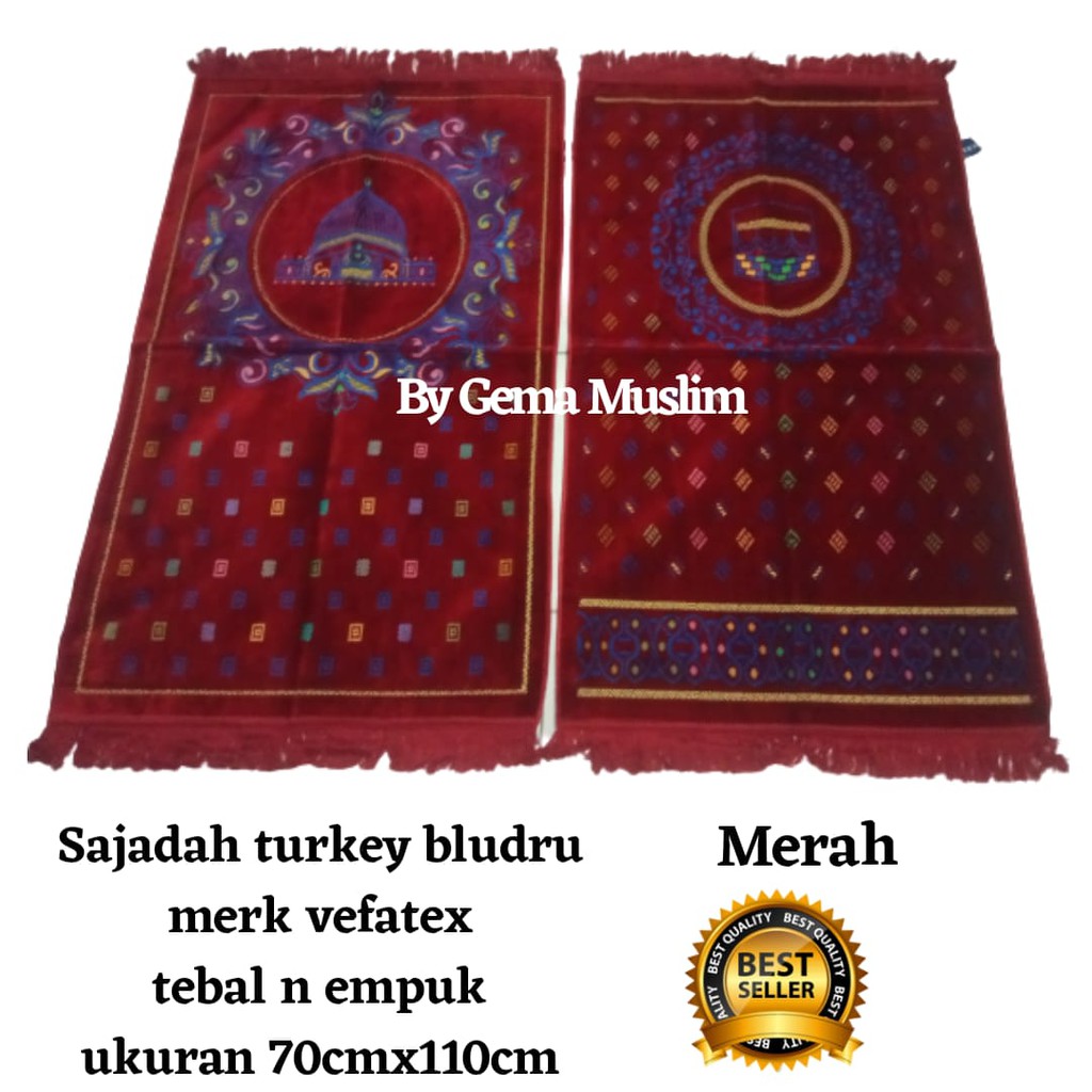 sajadah turky vefatex 70cmx110cm