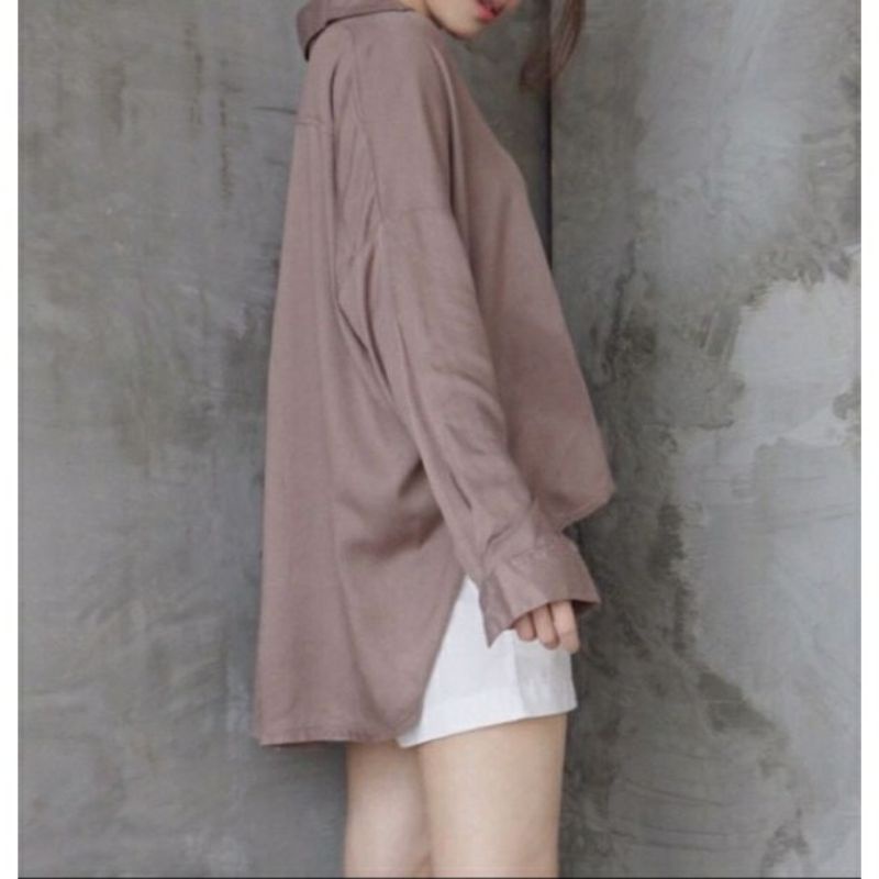 Arifirn Aeri Blouse Oversize - Kemeja Wanita Murah