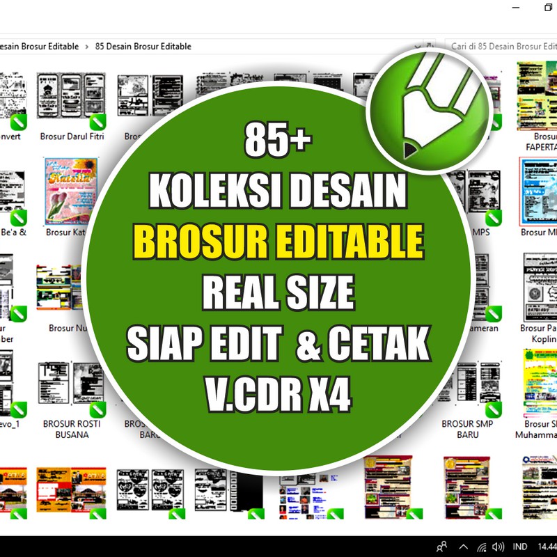 85 Brosur Editable Cdr Only