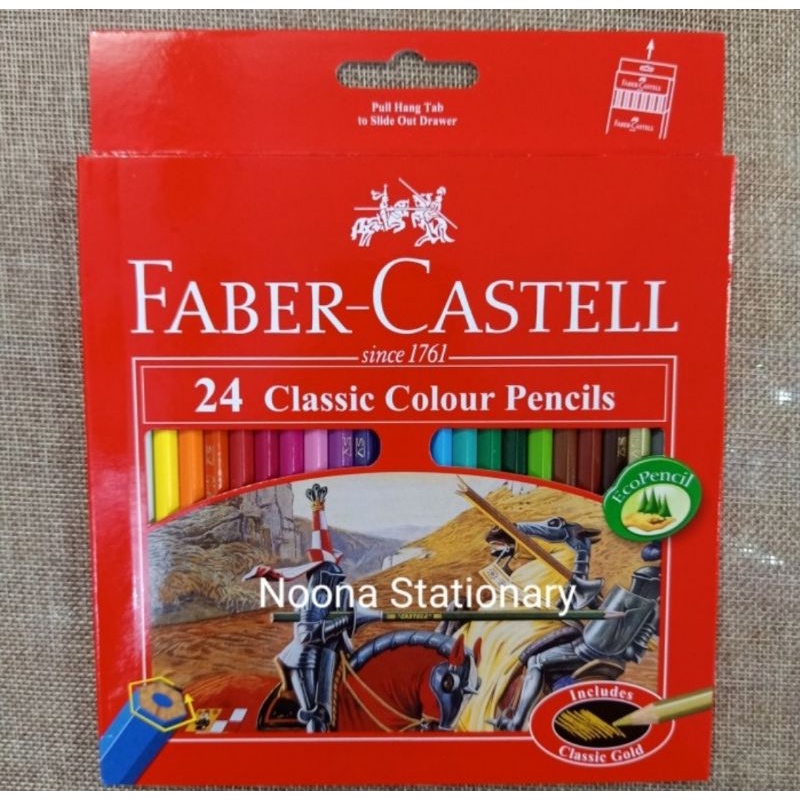 

Faber Castell Classic Pensil Warna 24 Pendek / Classic Colour Pencils 24 Small.