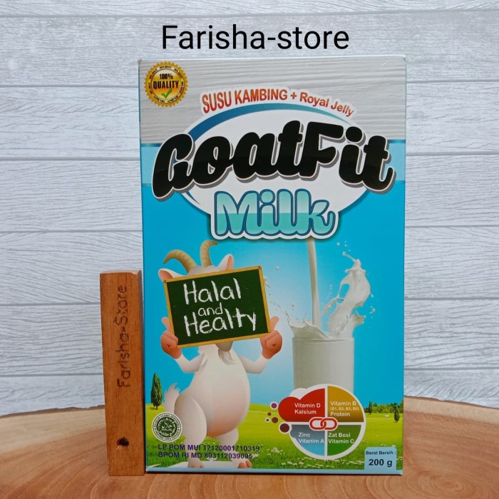 

Goatfit Milk Susu Kambing Etawa Plus Royal Jelly 200gr Bubuk Full Crea